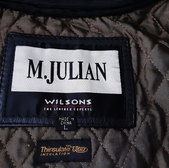 WILSONS BLACK LEATHER JACKET - Picture 6 of 6